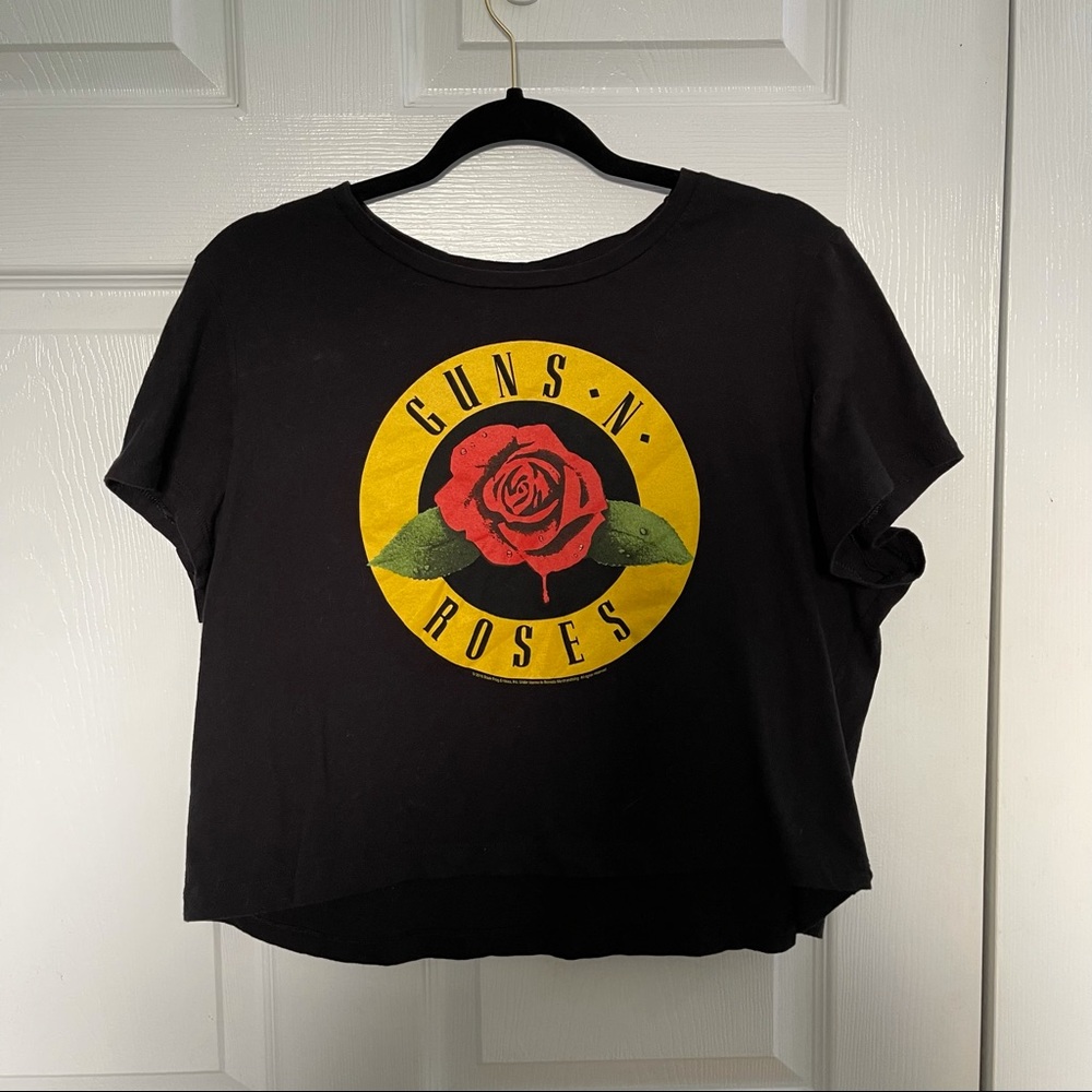 Bravado XL Guns N Roses Cropped Band Tee